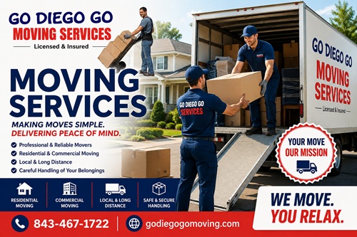 moving services | Go Diego Go Moving Company moving services